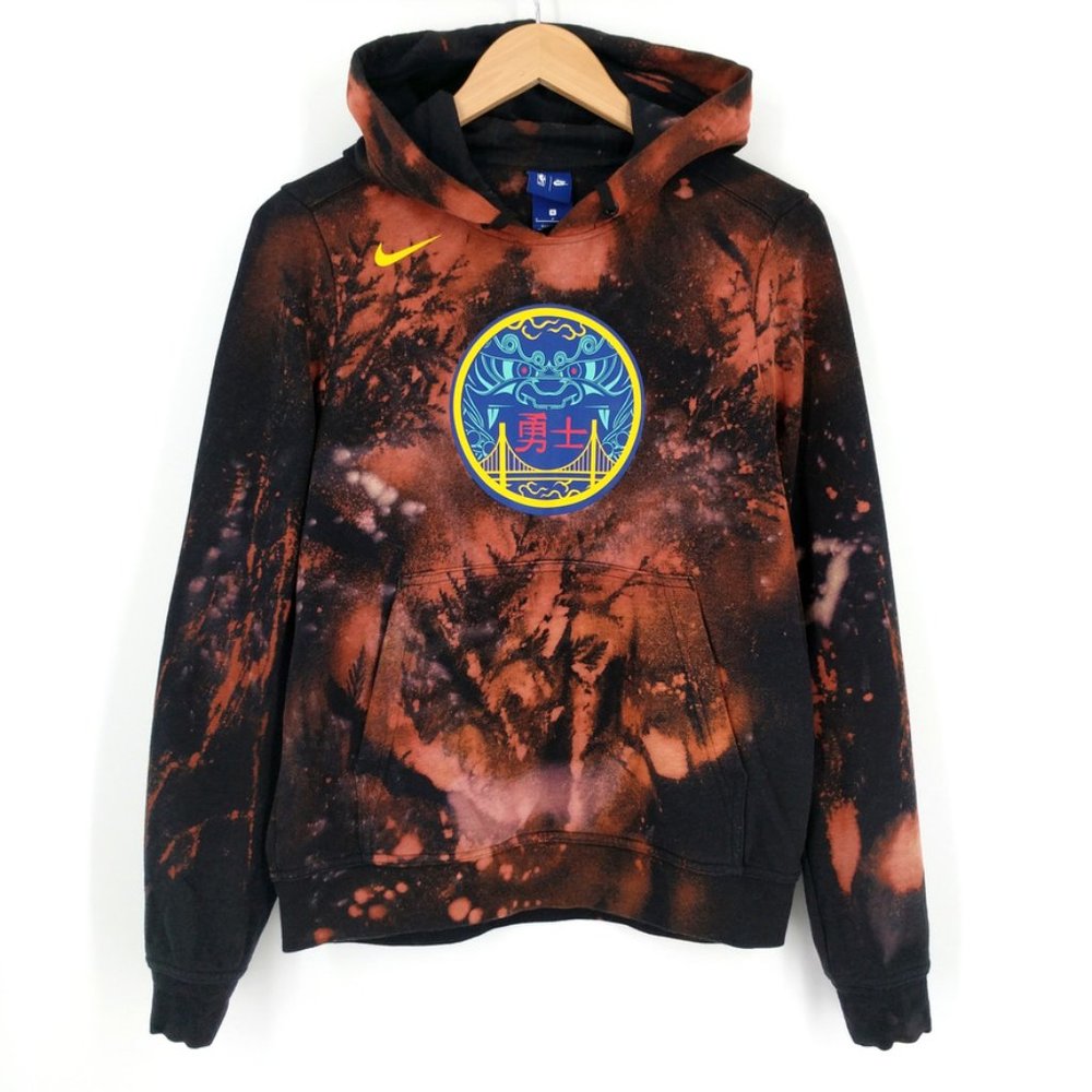 Nike Golden State Warriors Custom Dyed Hoodie S - Picture 1 of 12
